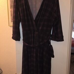Plaid Purple Women's Wrap dress